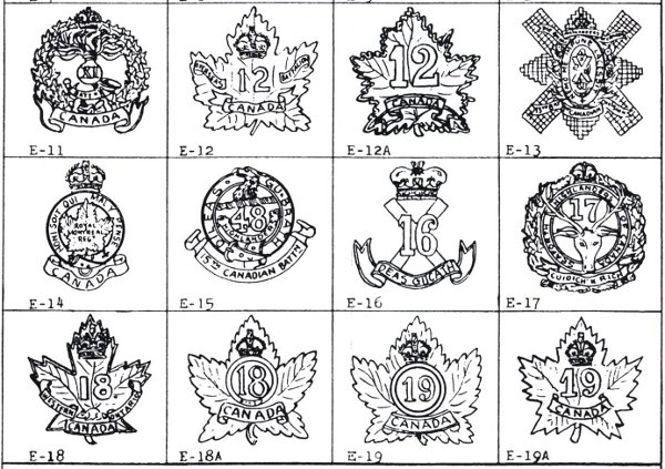 Canadian Cap Badges