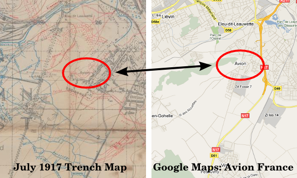 World+war+1+trenches+map