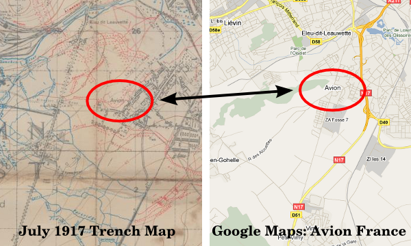 World War 1 Trenches Map. World War I Military maps