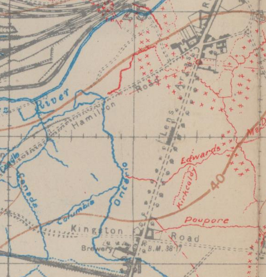 From the McMaster University First World War map collection website, this map graphic shows 