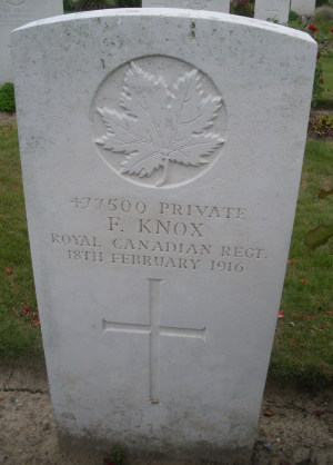 Pte Fred Knox