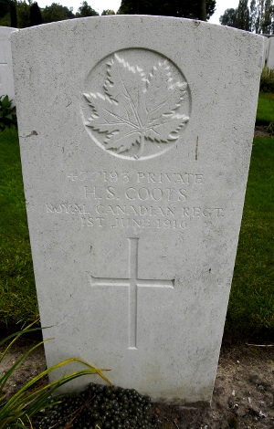 Pte Harry Coots
