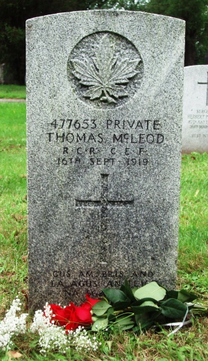 L-Cpl Thomas McLeod.