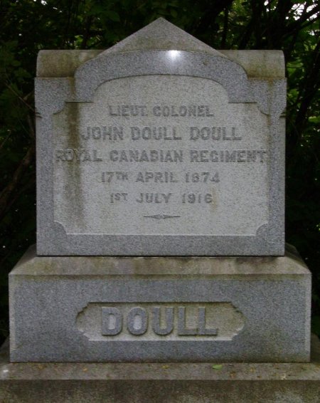 CWGC headstone for Lt.-Col. John Doull