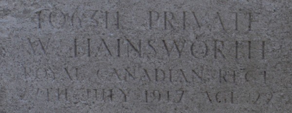 Pte William Hainsworth